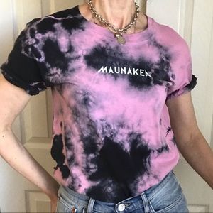 Maunakea graphic tee tie dye made in Italy